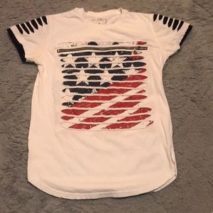 White zipper shirt